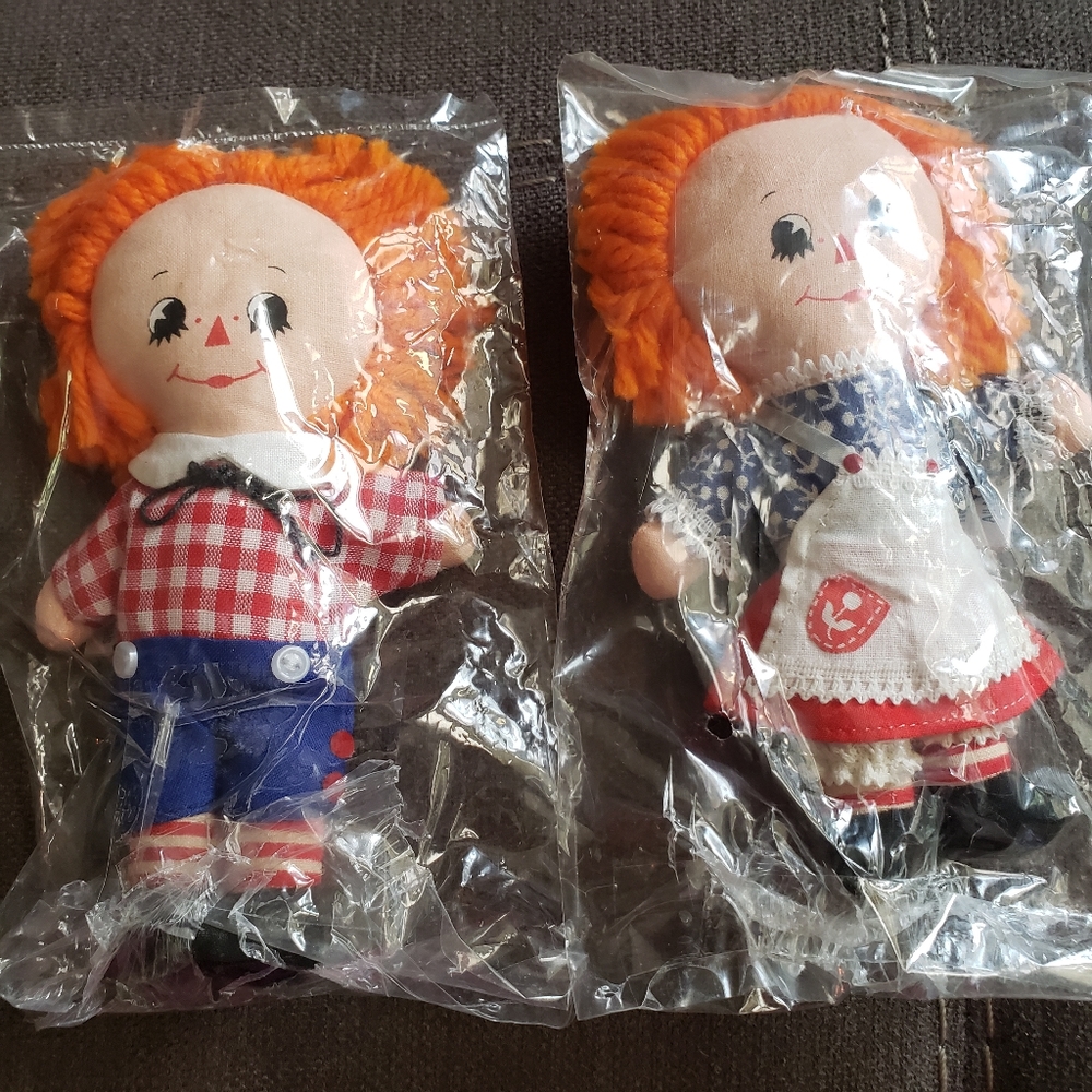 6" Raggedy Ann and Andy Dolls by Hallmark